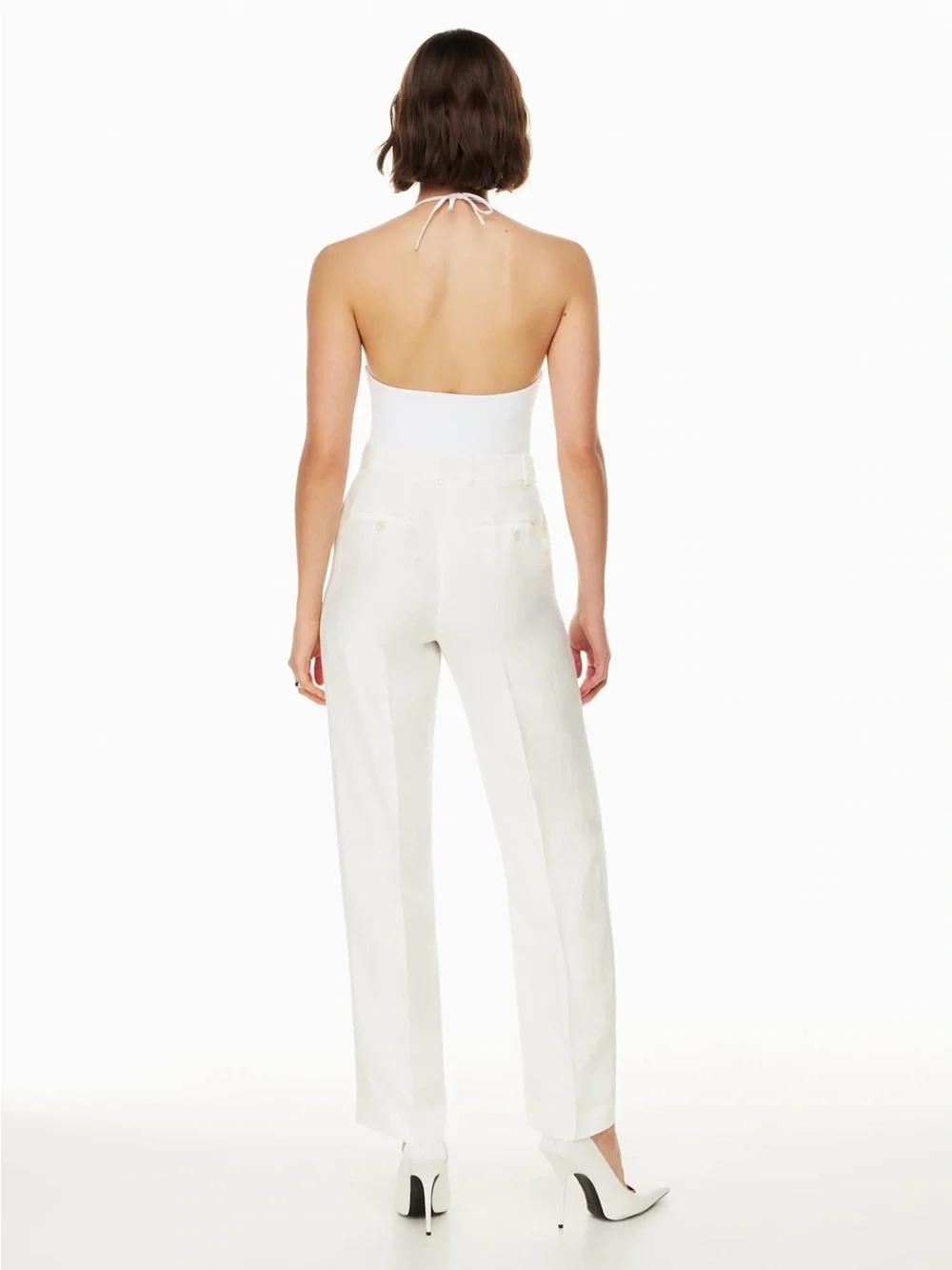 Aritzia Babaton agency Linen Pant White size 12